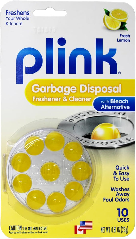 Plink Garbage Disposal Cleaner & Deodorizer 10 Pc Lemon Scented by Plink (Pack of 3)