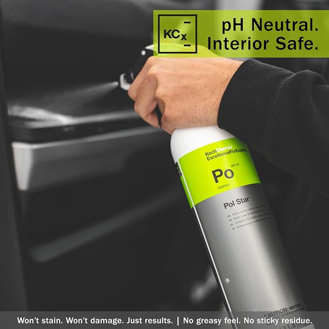 KOCHCHEMIE Pol Star - Vehicle Leather & Suede Cleaner; Effective Natural Vehicle Cleaner with Protection Formula; Cleans and Protects Cars Without Leaving Water Marks (1 Liter)
