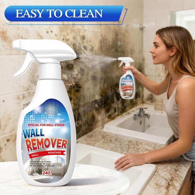 Highly Effective Removal Spray,Wall Cleaner Spray,Multi-Surface Cleaning Solution,For Wood,Tile,Fabric,Bathrooms,Kitchens,Long-Term Protection