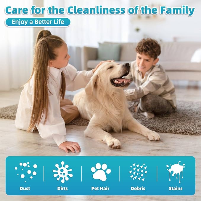 LOVECO 2 Pack Steam Mop Pads Compatible with GorFanty, Mxnsewr, Neugo, etc | Washable Microfiber Steam Mop Replacement Pads for Mxnsewr Steam Mop, GorFanty GF-6610B/GF-6610, Neugo NE033/NE033M