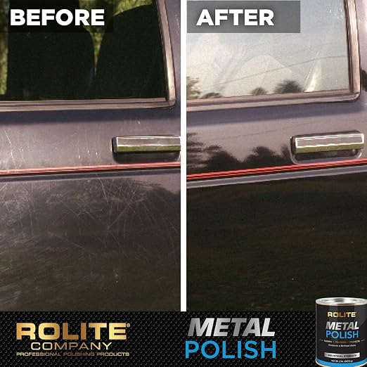 Rolite Metal Polish Paste 1 Lb Industrial Strength Scratch Remover for Aluminum Chrome Stainless Steel