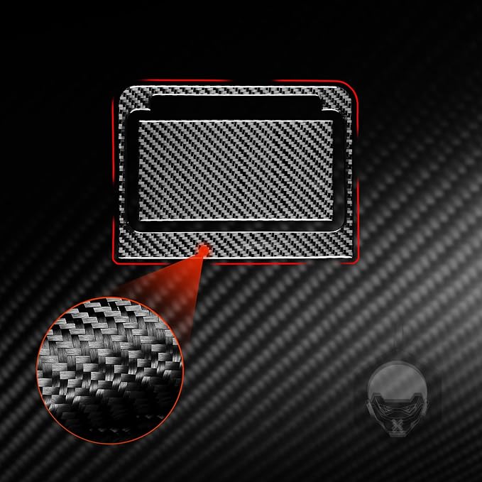 Real Carbon Fiber Trim for Audi 80A Q5 Accessories | for SQ5 2018-2025 Dash Center Console Storage Box Organizer Tray Cover Sticker Interior Thick Overlay Decal
