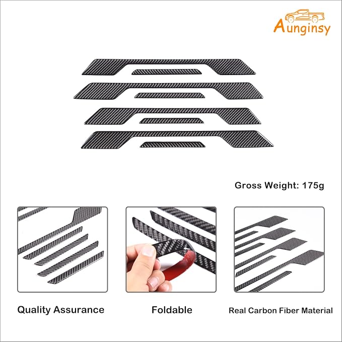 Car Door Sill Plate Protectors Fit Toyot@a Tundra/Sequoia 2022-2024 Car Carbon Fiber Door Entry Guard Sill Scuff Cover Sticker Step Protect Door Sill Scuff Plate Door Sill Cover Decor Trim Accessories