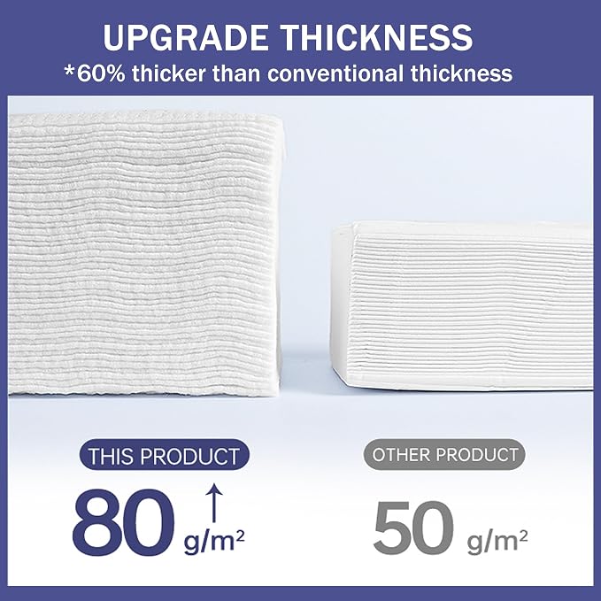 100 Count Face Towels Disposable, Clean Towels (4 Pack) | Ultra Thick Disposable Washcloths And Lint-Free , Ideal For All Skin, Daily Skincare, Makeup Removal & Travel