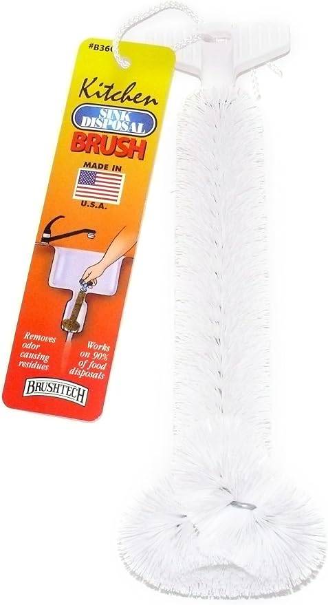 BRUSHTECH – Kitchen Waste Food Disposal Brush – White