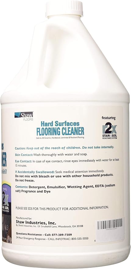 Shaw Floors R2X Hard Surfaces Flooring Cleaner Ready to Use No Need to Rinse Refill 1 Gallon