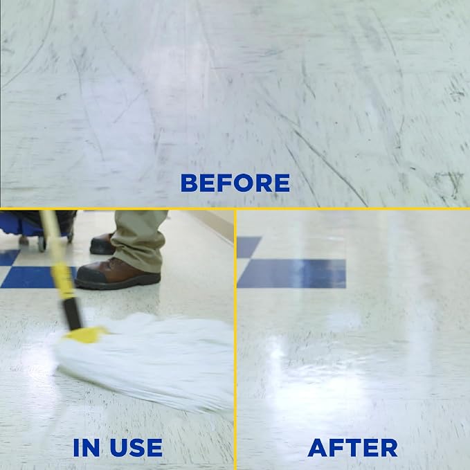 Zep Neutral PH Industrial Floor Cleaner - 1 Gallon - ZUNEUT128 - Concentrated Pro Trusted All-Purpose Floor Cleaner