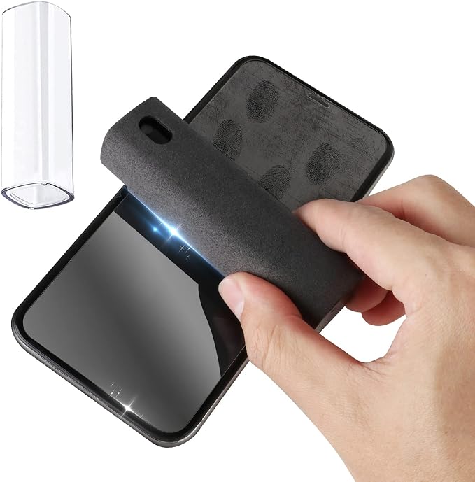 AKARY Screen Cleaner - All in One Touchscreen Mist Cleaner, Fingerprint-Proof for Phones, Pads, Laptops & Monitors (Black) (Screen Cleaner (Black))
