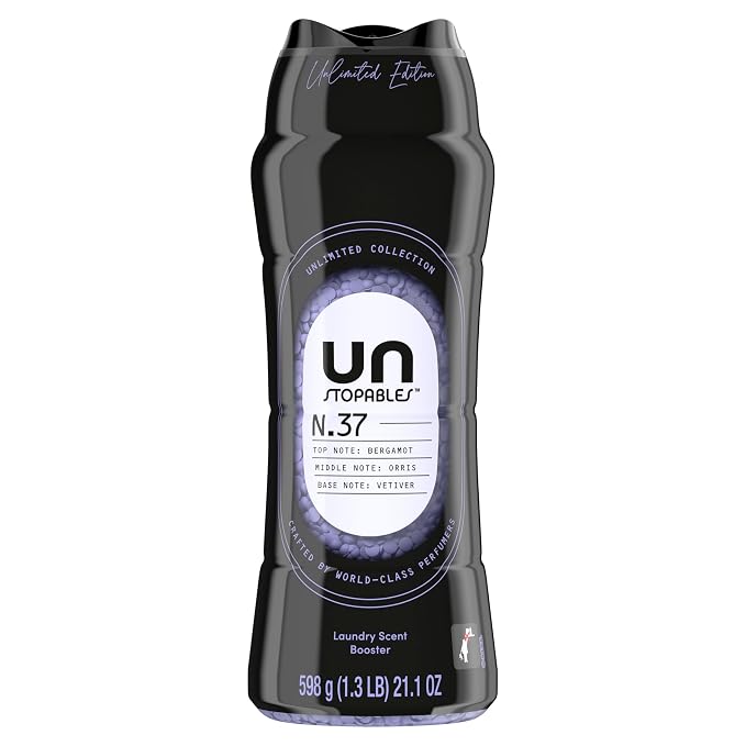 Downy Unstopables Unlimited Collection In-Wash Laundry Scent Booster Beads, No. 37, Fine Fragrance, Long-Lasting Fresh Scent Beads, 21.1 oz
