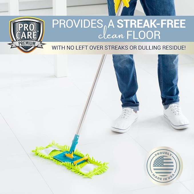 ProCare Floor Cleaner (Made in USA) | Streak-free Cleaner for Tile, Stone, Laminate, Vinyl & Natural Wood Floor Cleaner for Mopping, Household Supplies, Cleaning Solution with Citrus Aroma - 1 Gallon