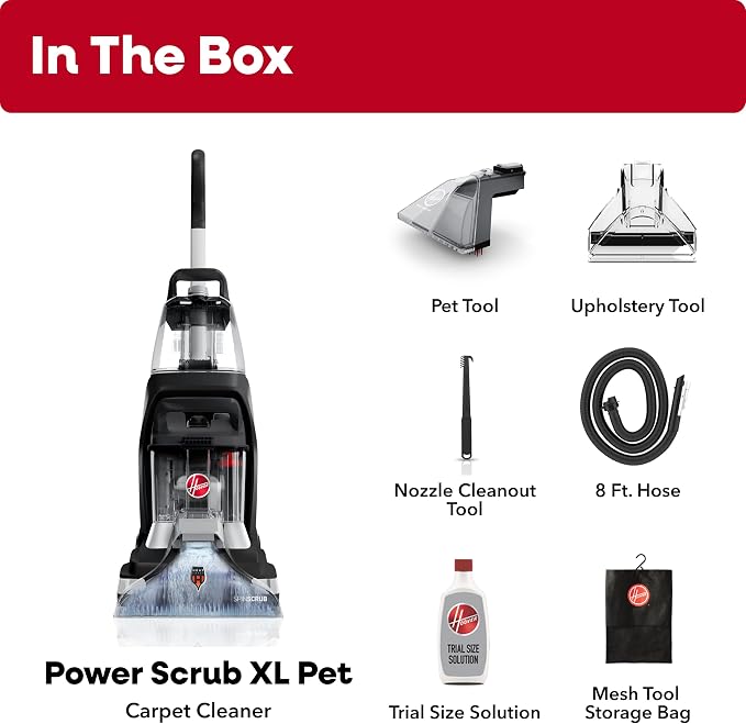 Hoover PowerScrub XL Pet Carpet Cleaner Machine for Carpet and Upholstery