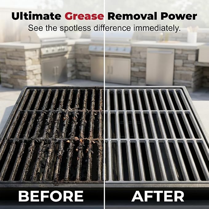AIIONP Fast Acting Heavy Duty Grill Degreaser Spray, 2026 New Grill Cleaner, Multi Purpose Kitchen Degreaser Spray, Durable Oven and Grill Cleaner for Outdoor Cooking Areas (2)
