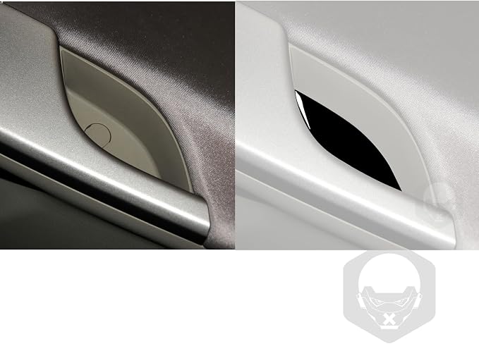 Glossy Bright Piano Black Car Inner Door Storage Slot Inside Pad Decoration Sticker Interior Trim Compatible with Toyota Corolla 2009 2010 2011 2012 2013 Auto Trim Accessories