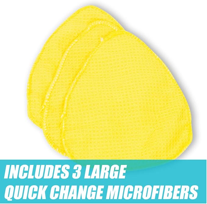 Invisible Glass 95164 Reach & Clean Wet-Dry Pro Windshield Cleaning Tool With Extendable Handle, Standard and Mini Cleaning Heads, Reusable Microfiber Pads, and Storage Bag for Auto and Home Glass