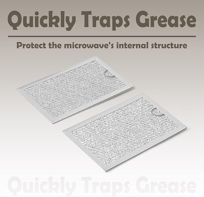 3Pcs Microwave Grease and Charcoal Filter Set Compatible with GE PVM9179DF2WW PVM9179DF3WW PVM9179DK5WW PVM9179DK6WW PVM9179ER1ES PVM9179SR1SS