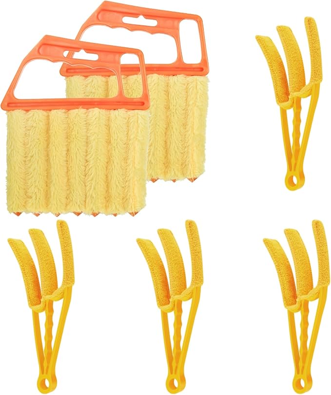 6pcs Window Venetian Blind Cleaner Duster Tool, Blind Duster,dusting Brush | blind cleaner duster tool,blinds cleaner,Air Conditioner, Wood & Vinyl Blinds,for Blinds Air Conditioner Vent Keyboard