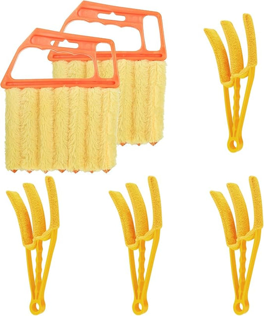 6pcs Window Venetian Blind Cleaner Duster Tool, Blind Duster,dusting Brush | blind cleaner duster tool,blinds cleaner,Air Conditioner, Wood & Vinyl Blinds,for Blinds Air Conditioner Vent Keyboard
