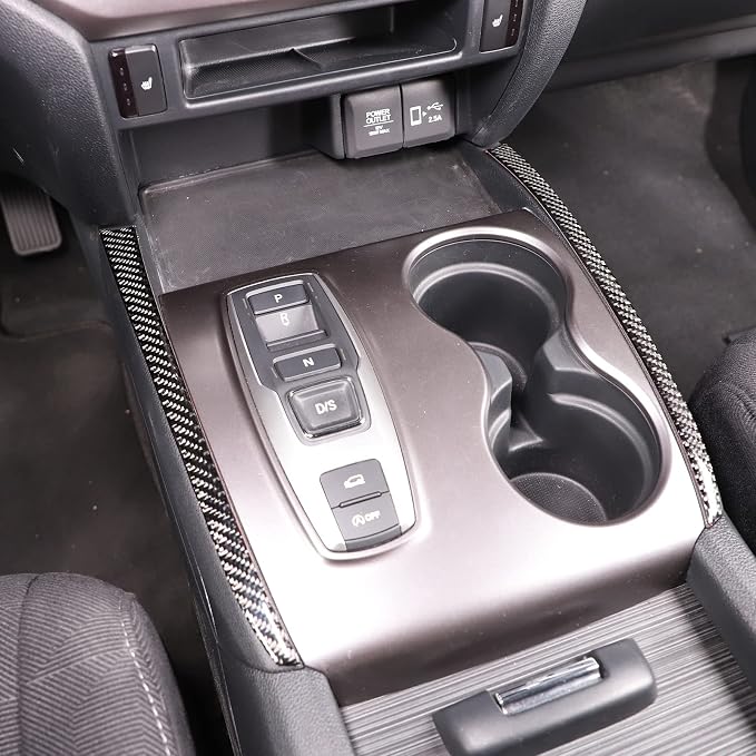 Gear Shift Side Trim Strip for Honda Pilot 2016-2022/ Ridgeline 2017-2023/ Passport 2019-2023, Center Console Trim Sticker Decal Protector, Dash Panel Side Trim Frame (Gear Shift Panel Side Trim)
