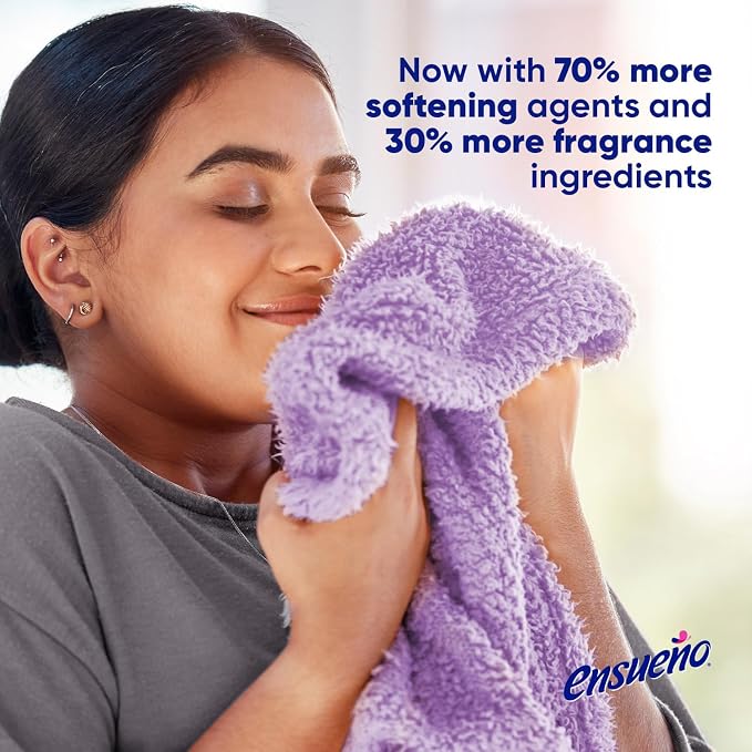 Ensueño Max Liquid Fabric Softener - Violet Bouquet Scent - 125 fl oz - Color-Safe Fabric Softener Liquid - Softens 123 Loads - Reduces Wrinkles & Static