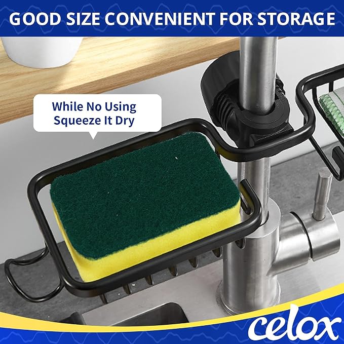 CELOX Dish Sponge for Kitchen, Easy to Cleaning, 6 Pack, Yellow