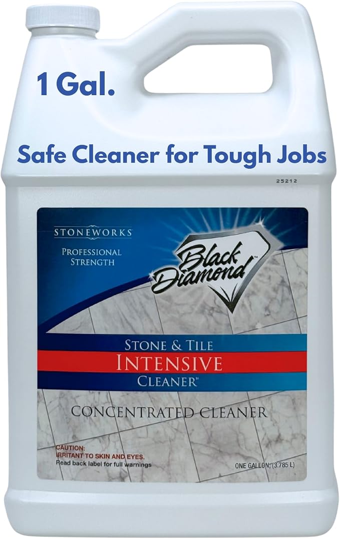 Black Diamond Stoneworks Stone & Tile Intensive Cleaner: Concentrated Deep Cleaner, Marble, Limestone, Travertine, Granite, Slate, Ceramic & Porcelain Tile.