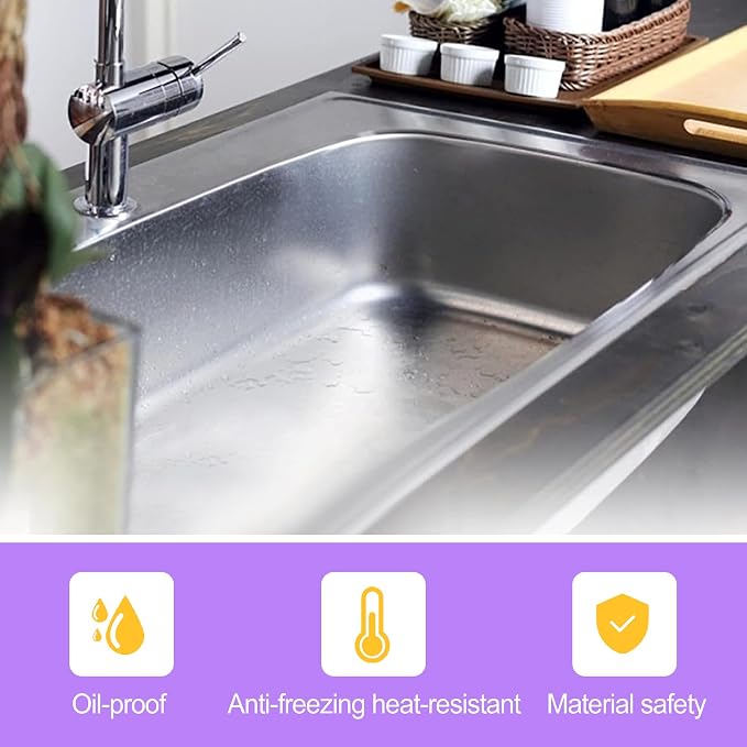 2 Pack Garbage Disposal Splash Guard for 3-3/8 Inch Drains, Removable Rubber Sink Baffle Replacement, Quiet Collar and Drain Cover for Kitchen Sink Disposers