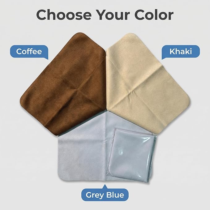 10 Pack Microfiber Chamois Cleaning Cloths, Safety &Scratch-Free Lens Cleaning, Premium Lint-Free Lens Cloth for Glasses, Phone Screen, Camera Lens, Car Screen&Mirror, VR/AR Headset, Reusable,Bleached