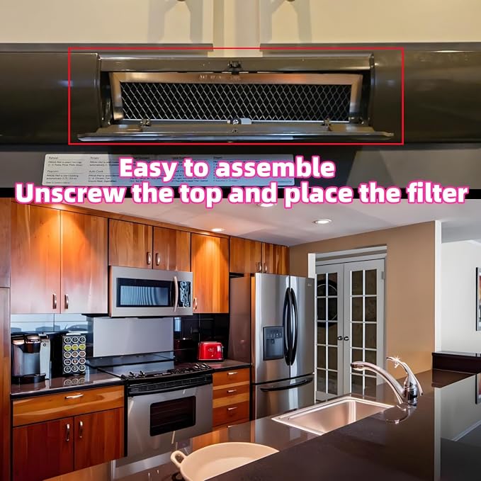 2 charcoal filter with aluminum frame for Frigidaire FRPAMRAF Replacement Air Microwave Filter Replacement FFMV152,FGMV153,FFMV154,FGMV155,FMV157,FFMV162, FFMV163, FFMV164,FFMV174,FGMV175, FGMV176