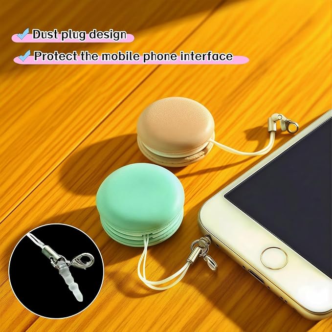 【2 Pack】 Phone Screen Cleaner Dust Plug, Portable Keychain Screen Cleaner for Glasses, Phone, Tablet, Lens - Reusable, Washable, Cute Design with Wrist Strap (Pink/Green) (Pink+Green)