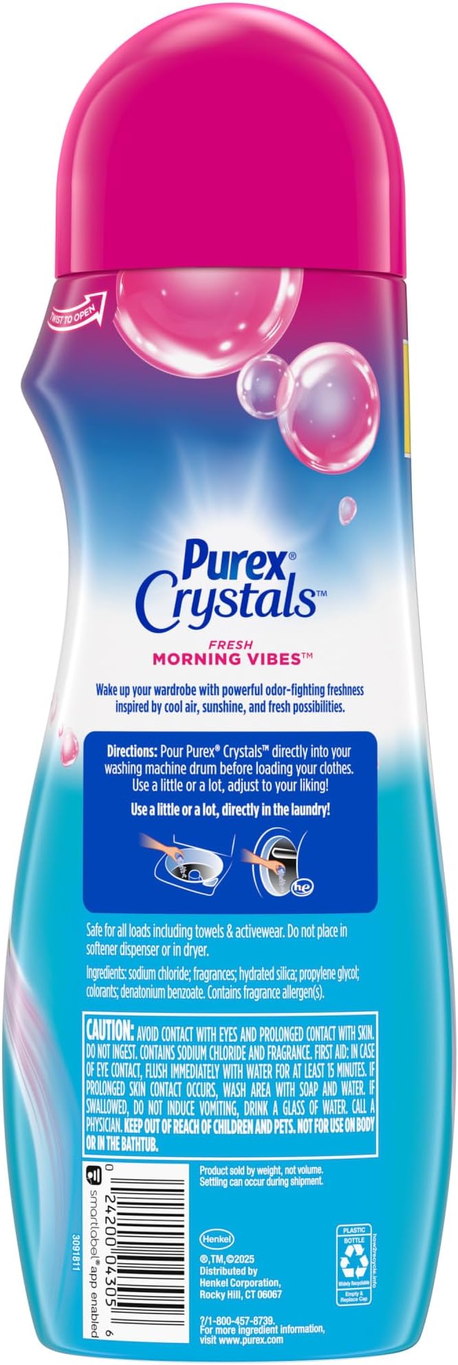 Purex Crystals In-Wash Fragrance and Scent Booster, Fresh Vibes, 21 Ounce, 4 Count