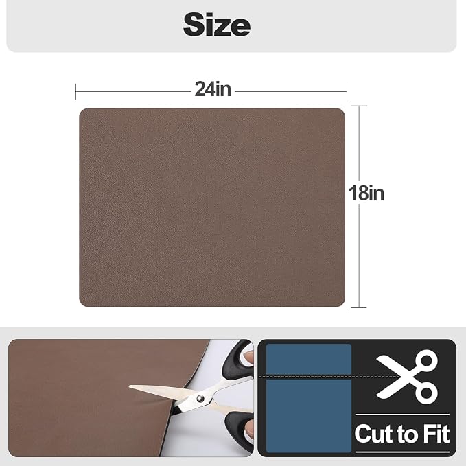 Ecotrim - Dish Drying Mat for Kitchen Counter | Coffee Bar Mat for Countertops | Heat Resistant Drainer Mat with Non-slip Rubber Backed | Hide Stain Kitchen Absorbent Draining Mat | Brown 18"x24"