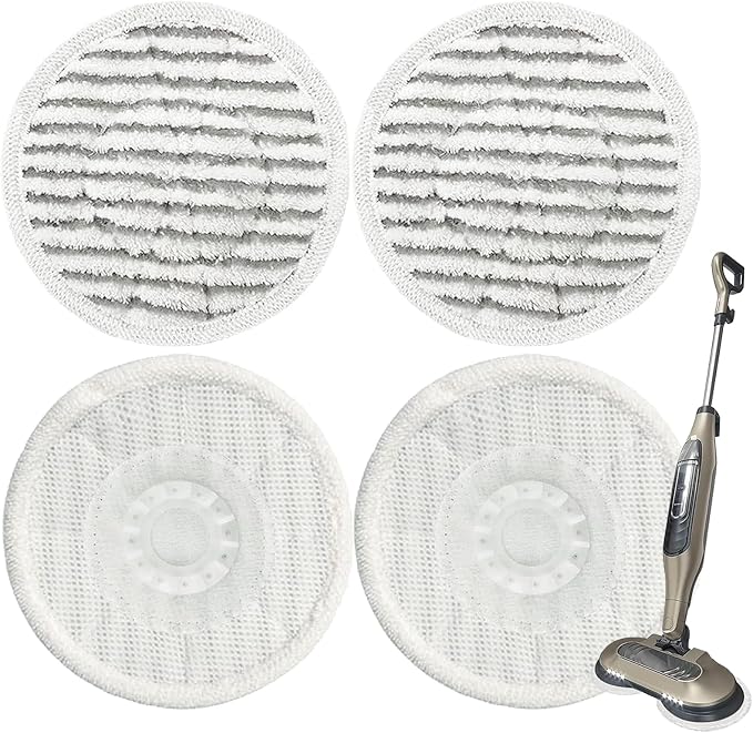 Steam Mop Replacement Pads for Shark S7001 S8201 S8001 S7201 S7000AMZ S7000 S7001TGT S7005 S7020 Series Steam Mop Pads,Steam & Scrub All-in-One Scrubbing Mop Pads,Compare Part #:XKITP7000-4 Pack