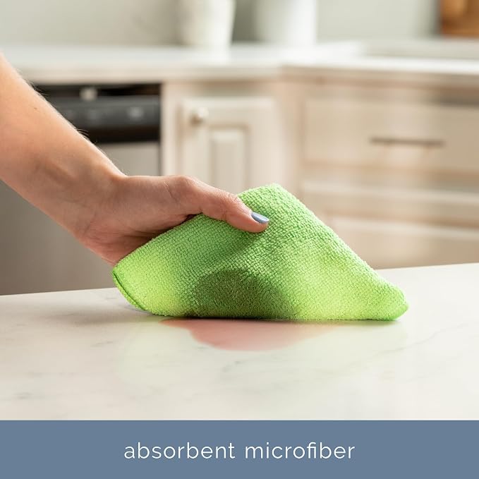 S&T INC. Microfiber Cleaning Cloth, Bulk Microfiber Towel for Home, Reusable and Lint Free Cloth Towels for Car, Assorted Colors, 11.5 Inch x 11.5 Inch, 50 Pack