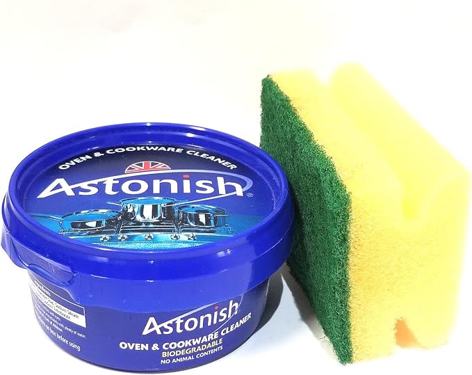New Astonish Oven & Cookware Cleaner | 8.4 oz With 1 Scrubber | As Seen on TV