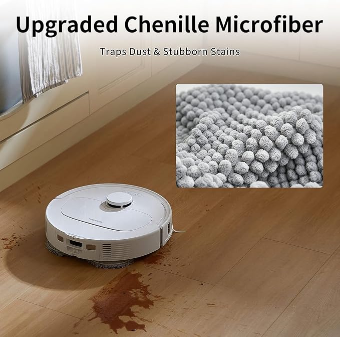 16 Pack Washable Mop Pads Replacement Compatible with Roborock Qrevo Series(Qrevo/S/Pro/Plus/Master/Slim/Curv/Edge/MaxV/Curv S5X/Edge S5A/S5V),Saros 10R, QV35A, QV35S Robot Vacuum