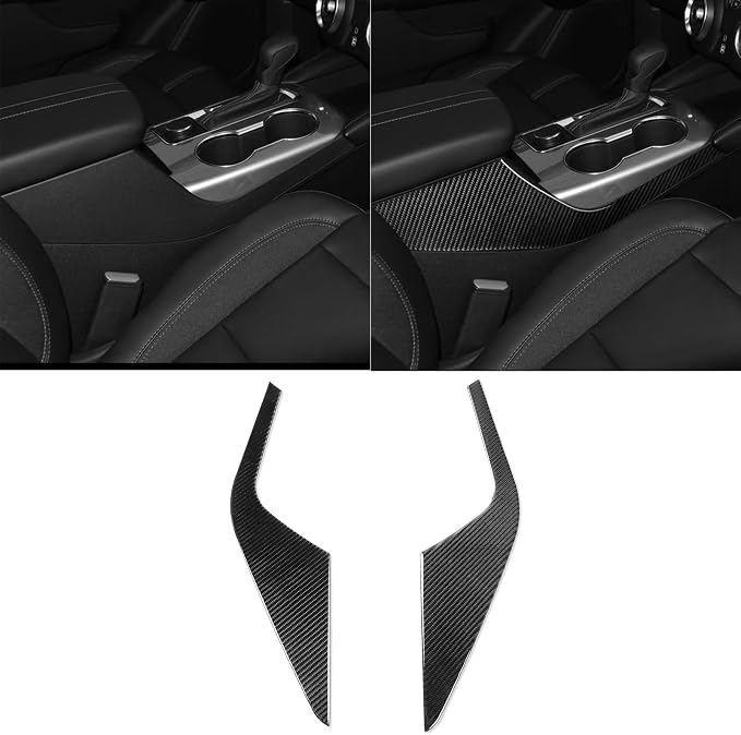 Central Armrest Panel Stickers Fit for Chevrolet Blazer 2019-2025 | for L/LT/RS/Premier | Real Carbon Fiber | Central Armrest Panel Cover | Anti-scratch | Self-adhesive