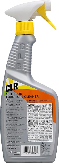 CLR Outdoor Furniture Cleaner, Cleans and Protects Outdoor Surfaces - Works on Fabric, Wood, Wicker, PVC, Plastic and More (26 oz (Pack of 2))