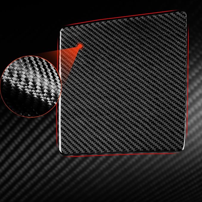 Real Carbon Fiber Driver Stickers Fit for Audi A3 8Y S3 2021-2025 | Driver Side Glove Box Panel Trim | Accessories | Thick Overlay | Anti-scratch