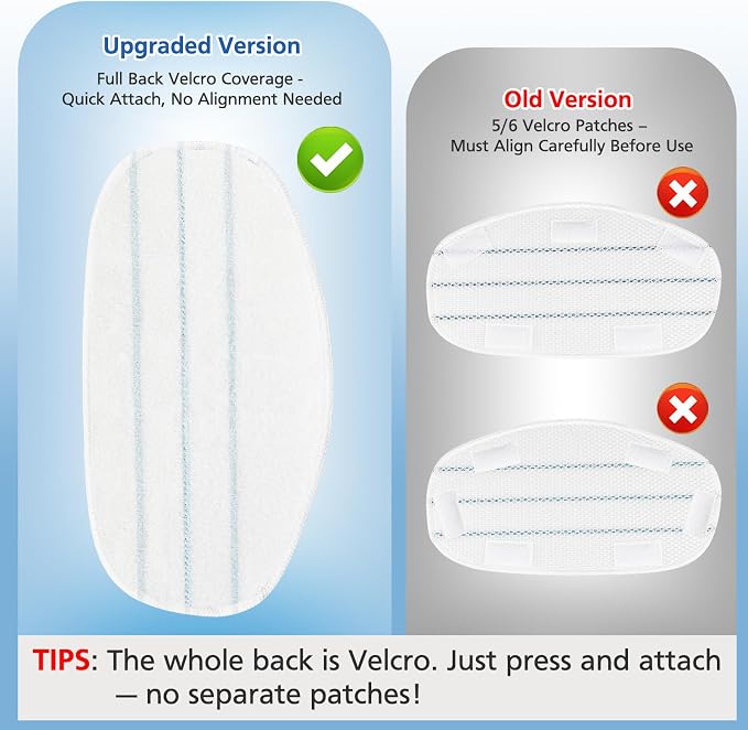 LINNIW 6 Pack Replacement Steam Mop Pads Compatible for PurSteam ThermaPro 10-in-1