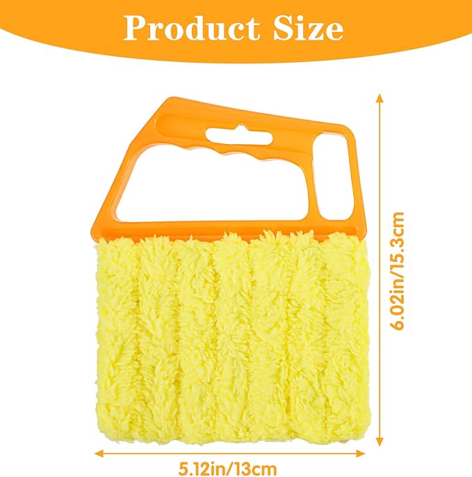 2PCS Blind Duster for Wood Blinds, Window Blind Cleaner Duster Tool | Washable Blinds Dusters for Cleaning, Window& Vinyl Blinds Cleaning