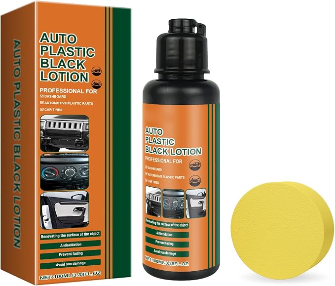 Car Interior Exterior Refresher Spray, 100ml Auto Care Polish, Revitalizes Surfaces Prevents Fading for Vehicle Dashboard Leather Trim