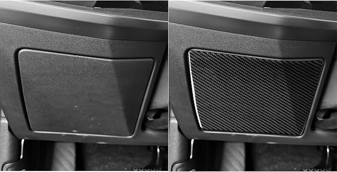 Real Carbon Fiber Driver Stickers Fit for Audi A3 8Y S3 2021-2025 | Driver Side Glove Box Panel Trim | Accessories | Thick Overlay | Anti-scratch