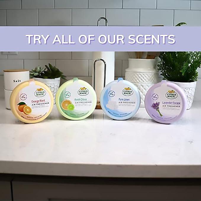 Citrus Magic Solid Air Freshener (Pack of 4)