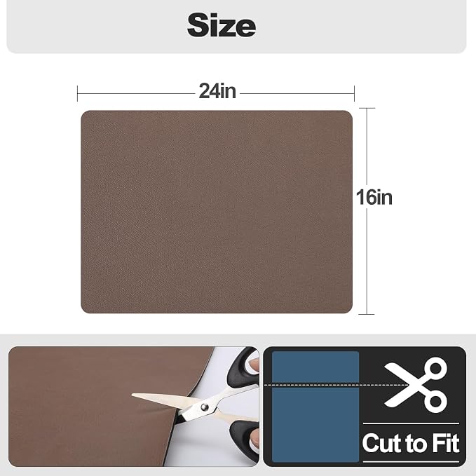 Ecotrim - Dish Drying Mat for Kitchen Counter | Coffee Bar Mat for Countertops | Heat Resistant Drainer Mat with Non-slip Rubber Backed | Hide Stain Kitchen Absorbent Draining Mat | Brown 16"x24"
