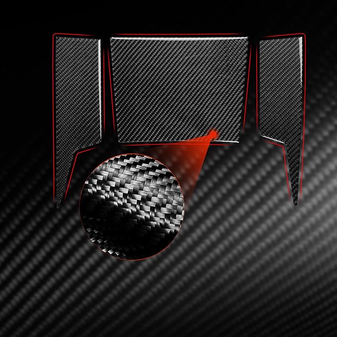Storage Set Stickers Fit for Toyota 4Runner(N210) 2003-2009 | for 4 Runner SR5/Sport Edition/Limited | Real Carbon Fiber | Center Console Storage Cover Trim Set | Thick Overlay