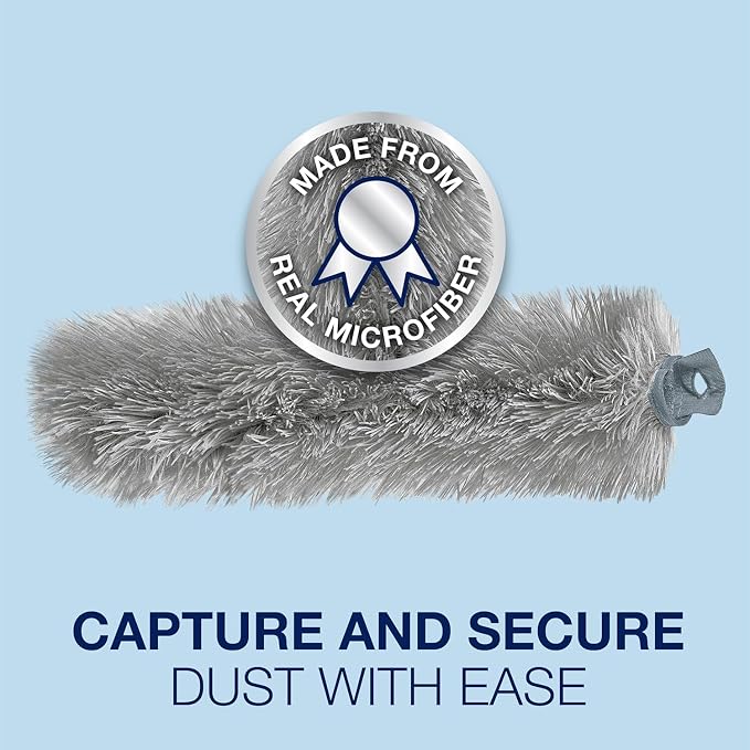 Bona Reusable Dusters - 2 Pack - High Performance Dusting System | Microfiber Dusters Remove Dust and Pet Hair for Whole-Home Cleaning