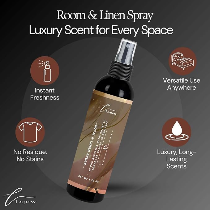 Lapew Room & Linen Spray | Fragrance Mist for Home, Car & Office | Fabric & Air Freshener | Neutralizing Mist | Made in USA | Sì
