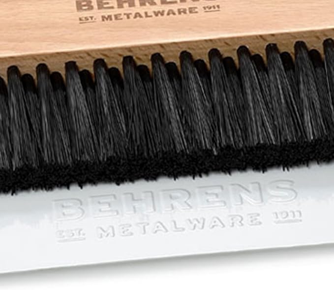 Behrens White Galvanized Dustpan & Brush Set