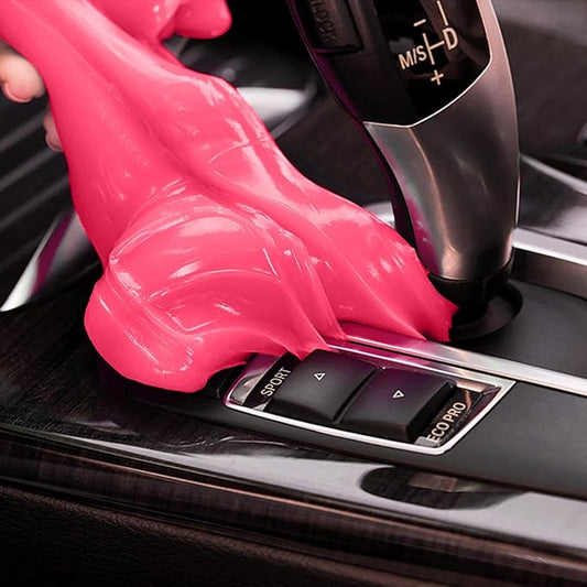 PULIDIKI Car Cleaning Gel Clean Putty Car Interior Cleaner Detailing Tools | Car Slime Cleaner Dust Cleaning Gel for Car Cleaning Supplies Car Essentials Car Gifts Car Accessories for Women Pink