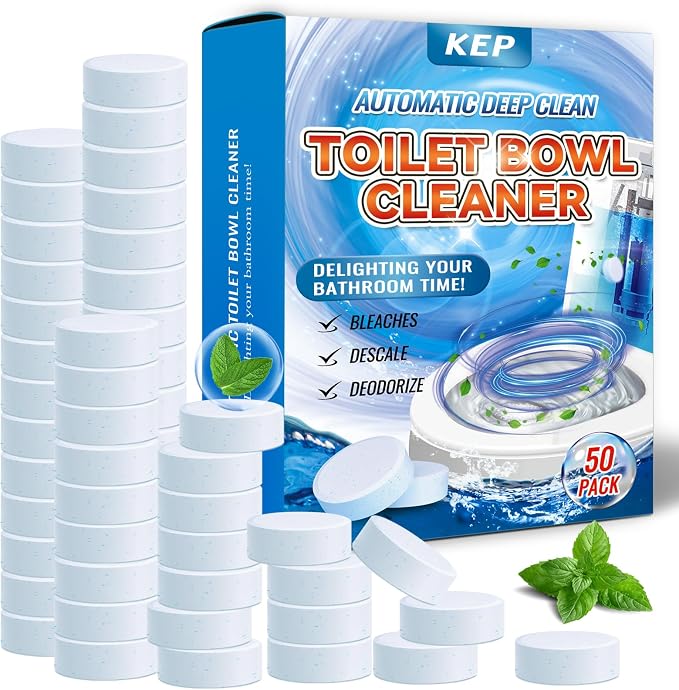 Automatic Toilet Bowl Cleaner Tablets-Fresh Scent,Long-Lasting Cleaning Effectively removes stains and limescale;cleaning with facility Releases fresh fragrance for a pleasant bathroom experience AAA
